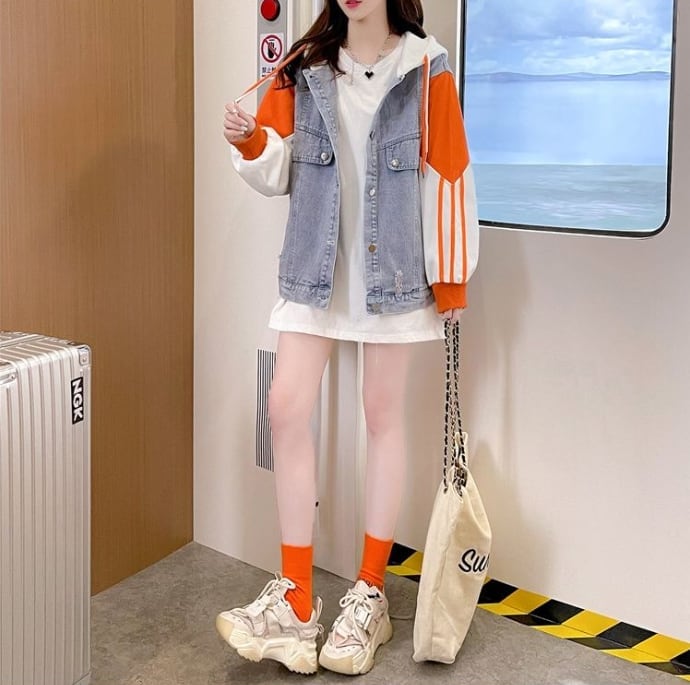 絶対欲しい  新作 ファッション 個性派  デニムジャケットins-6194