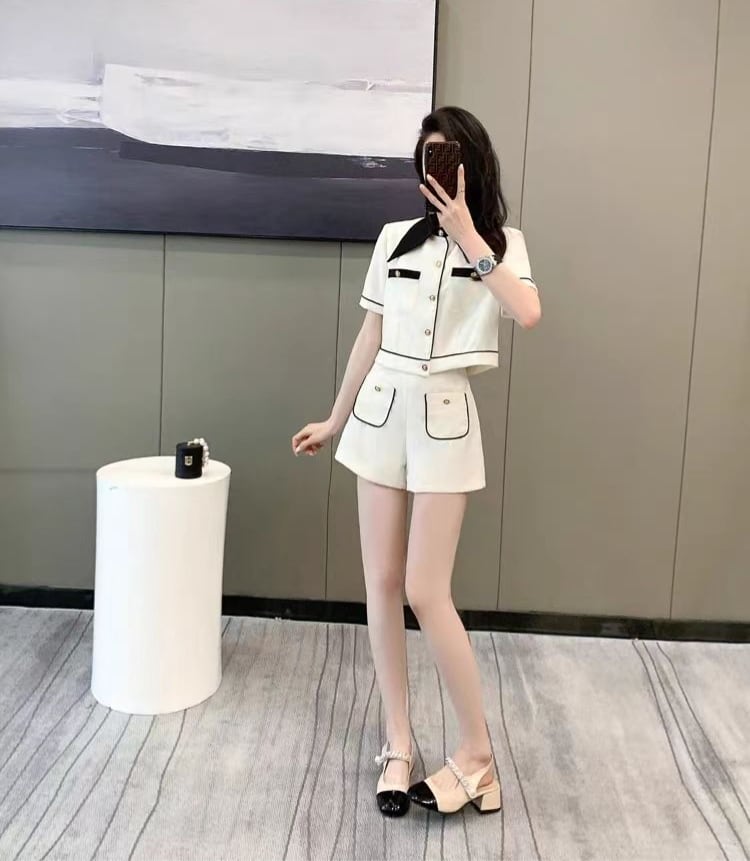 美人度アップ 絶対流行 エレガント 上質 半袖Tシャツⅹパンツセットins-6609