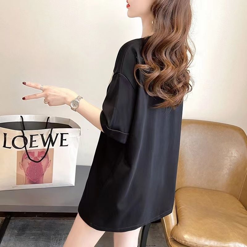 【半額!期間限定!!】着回し力抜群 特別デザイン カジュアル プリント全2色 半袖Tシャツins-8519