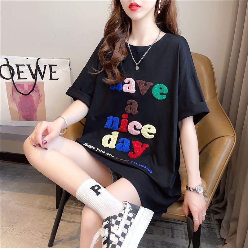 【半額!期間限定!!】今季マストバイ 定番シンプル カジュアル ファッション プリント 半袖Tシャツins-8518