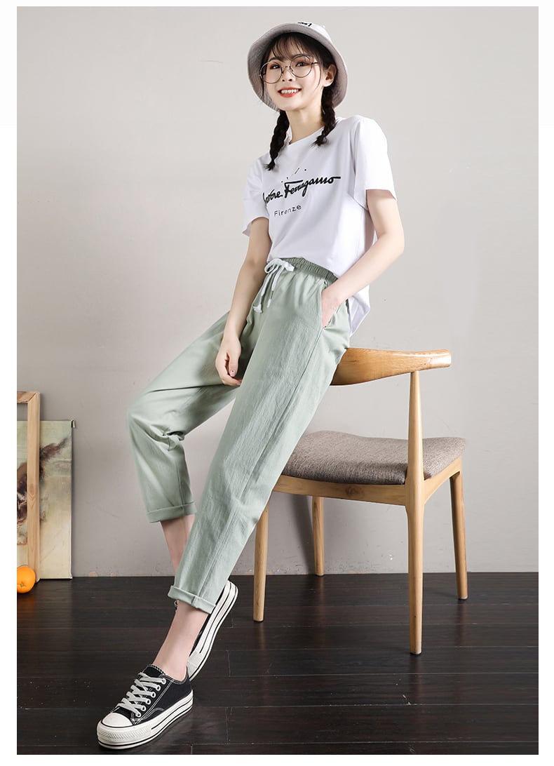 定番シンプル ファッション ゆったりパンツins-6541