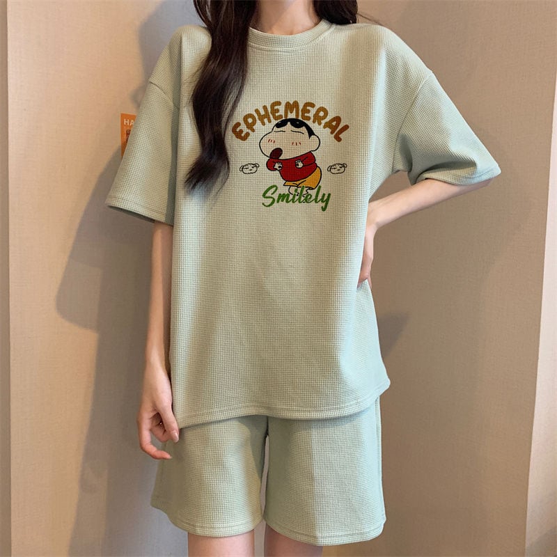 早い者勝ち 大好評 カジュアル キュート 半袖Tシャツⅹパンツセットins-6550