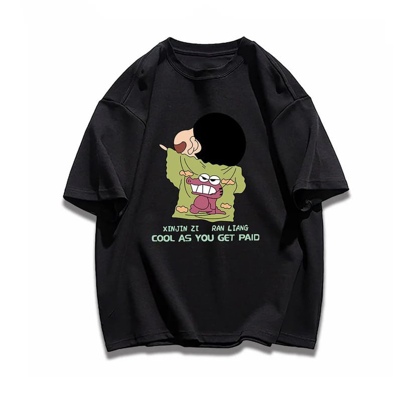 売り切れ必至 大人可愛い カジュアル プリント 全6色Tシャツins-6682