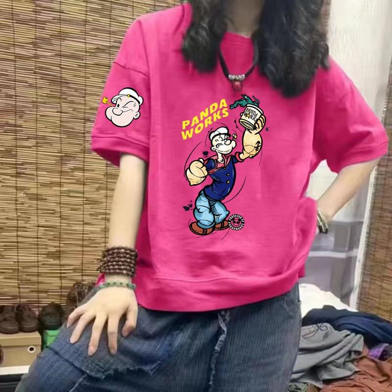 好感度UP カジュアル ロゴプリント半袖 Tシャツ 全4色 半袖 ins-4946