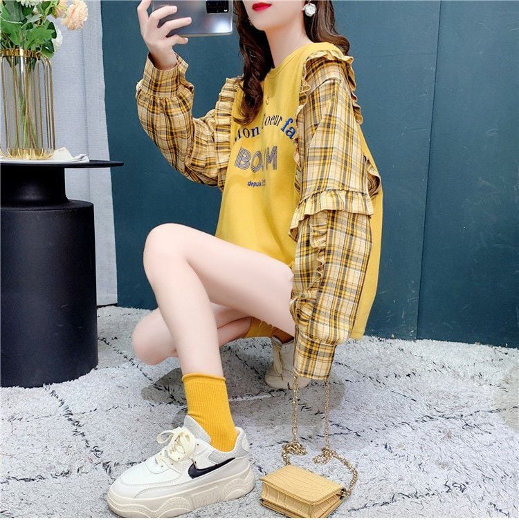 絶対欲しい ファッション 上質 フェイクレイヤード シャツins-6526