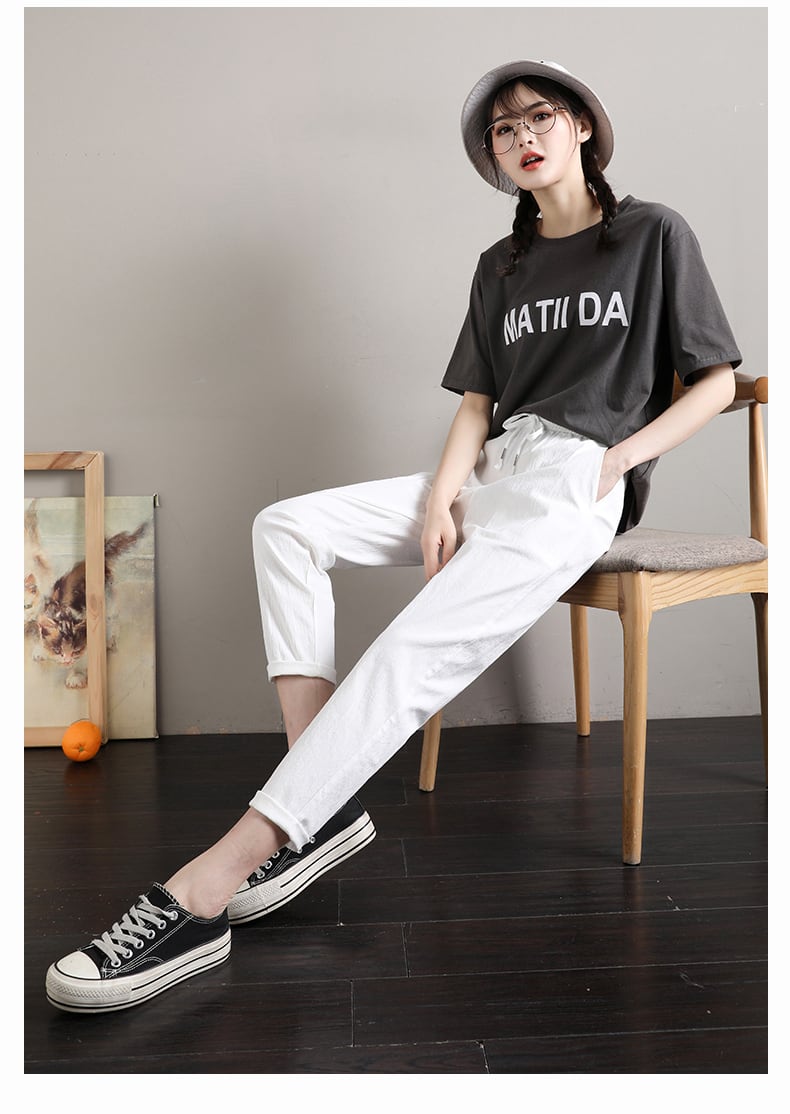 定番シンプル ファッション ゆったりパンツins-6541