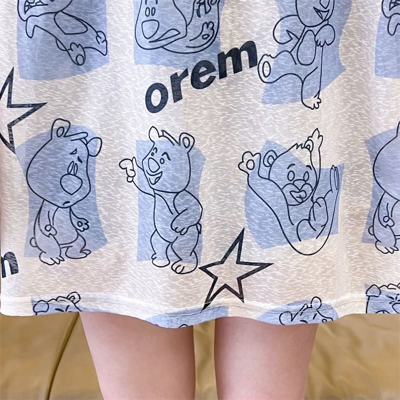 【半額!期間限定!!】絶対流行 カジュアル キュート プリント  日焼け止め 半袖Tシャツins-8576