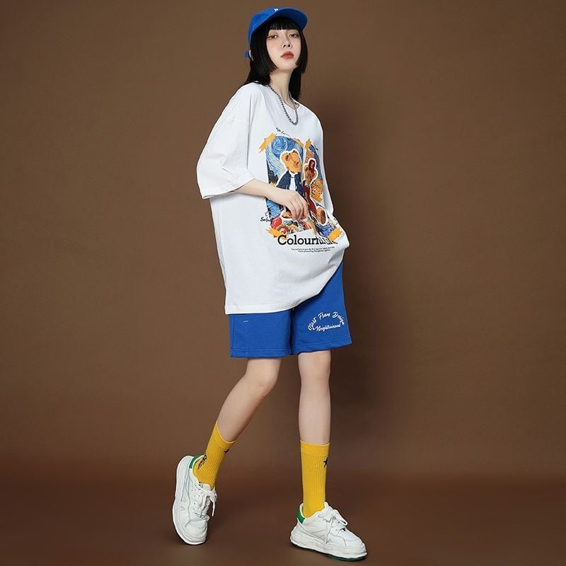 上質 シンプル カジュアル半袖Tシャツⅹパンツセットins-8068