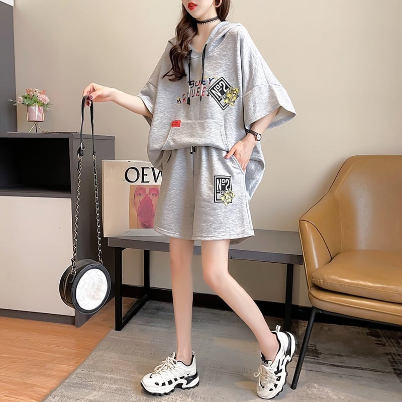 【半額!期間限定!!】ファッション 清涼感たっぷり 切り替え ブラウス+パンツ セットアップins-3144