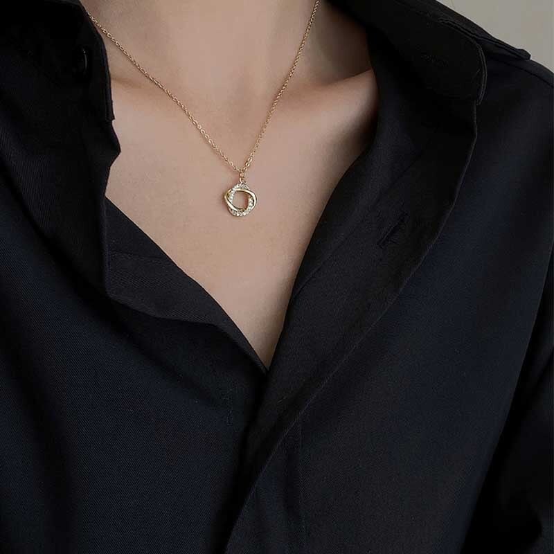 シンプル 知的で品の良い エレガント ネックレス アクセサリー<ins-2806>