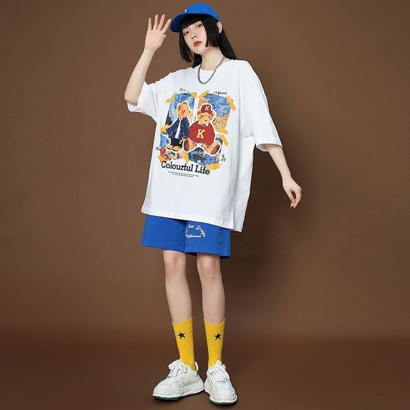 上質 シンプル カジュアル半袖Tシャツⅹパンツセットins-8068