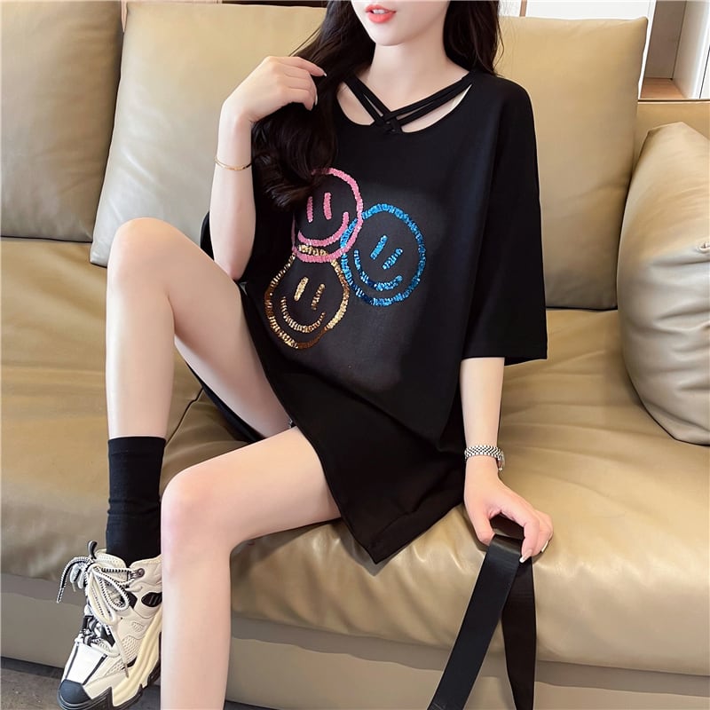 今季マストバイ 特別デザイン スウィート プリント 全2色 半袖Tシャツins-8538