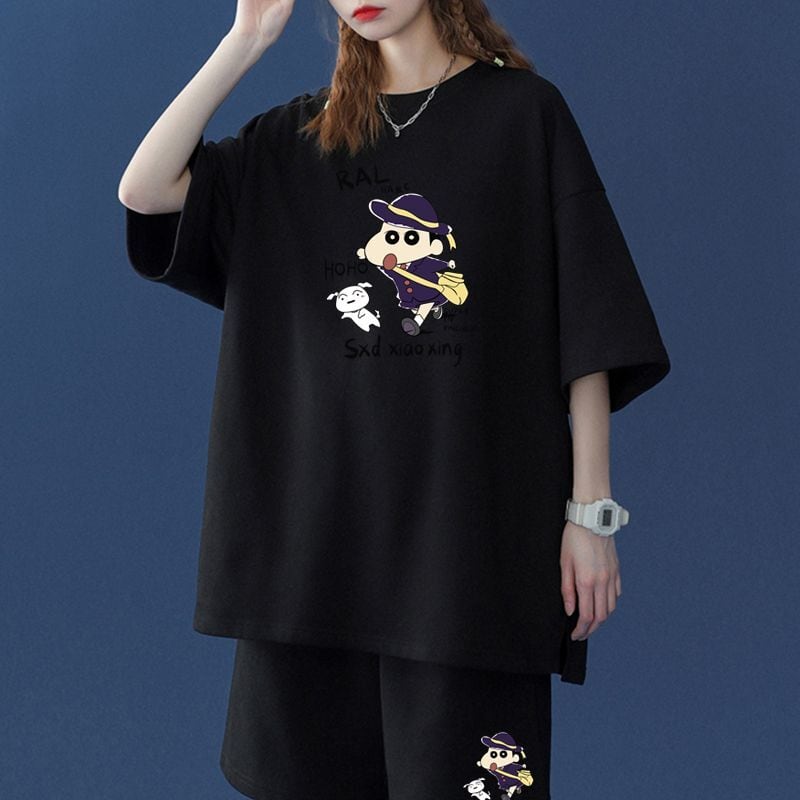 絶対欲しい シンプル 男女兼用 半袖Tシャツⅹパンツセットins-8137