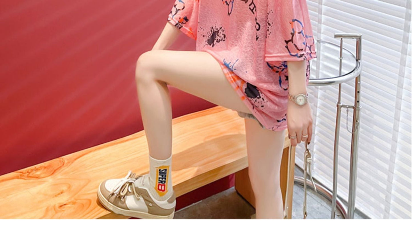 おすすめ ファッション ラウンドネック 半袖 Tシャツ ins-8639