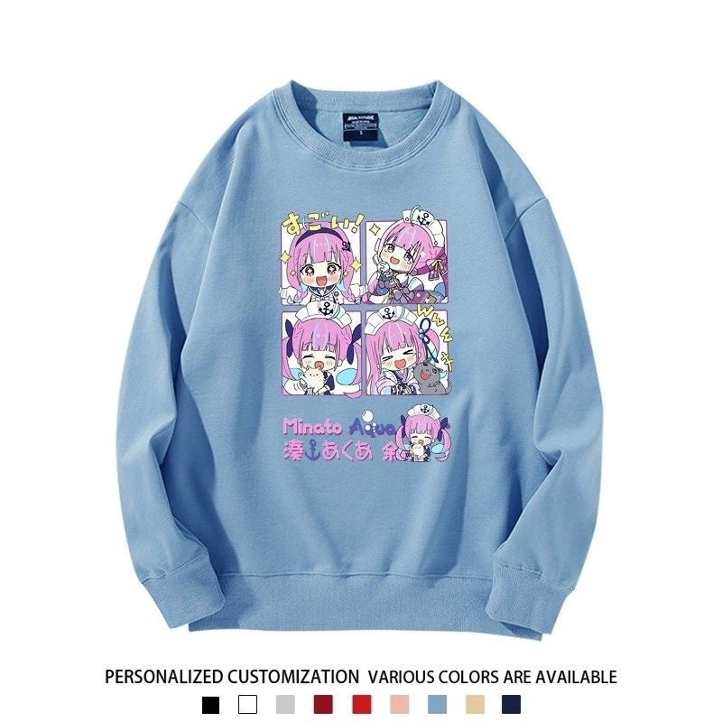 【裹起毛あり】話題沸騰中 ラウンドネックスウェット-A1997