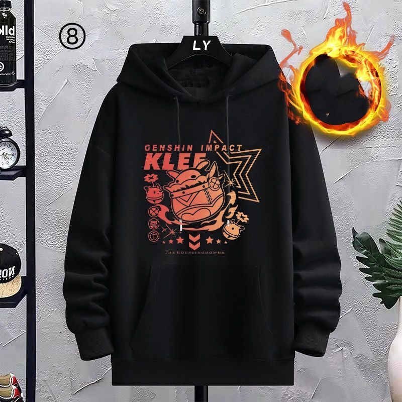 【裹起毛】好感度UP 今季マストバイ 美人度アップ パーカー-A1969