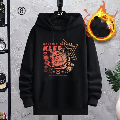 【裹起毛】好感度UP 今季マストバイ 美人度アップ パーカー-A1969