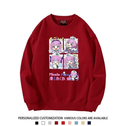 【裹起毛あり】話題沸騰中 ラウンドネックスウェット-A1997