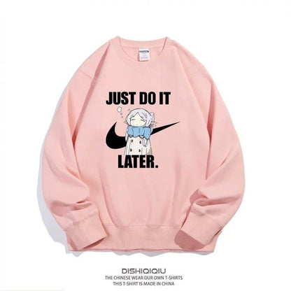 【裹起毛あり】質感のいい 葬送のフリーレン キャラクター ラウンドネックスウェット-A2005