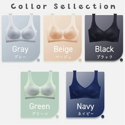 ナイトブラ ノンワイヤーブラジャー ブラ 夏 吸水速乾 メッシュ 涼しい  極薄 通気性infashion-3058