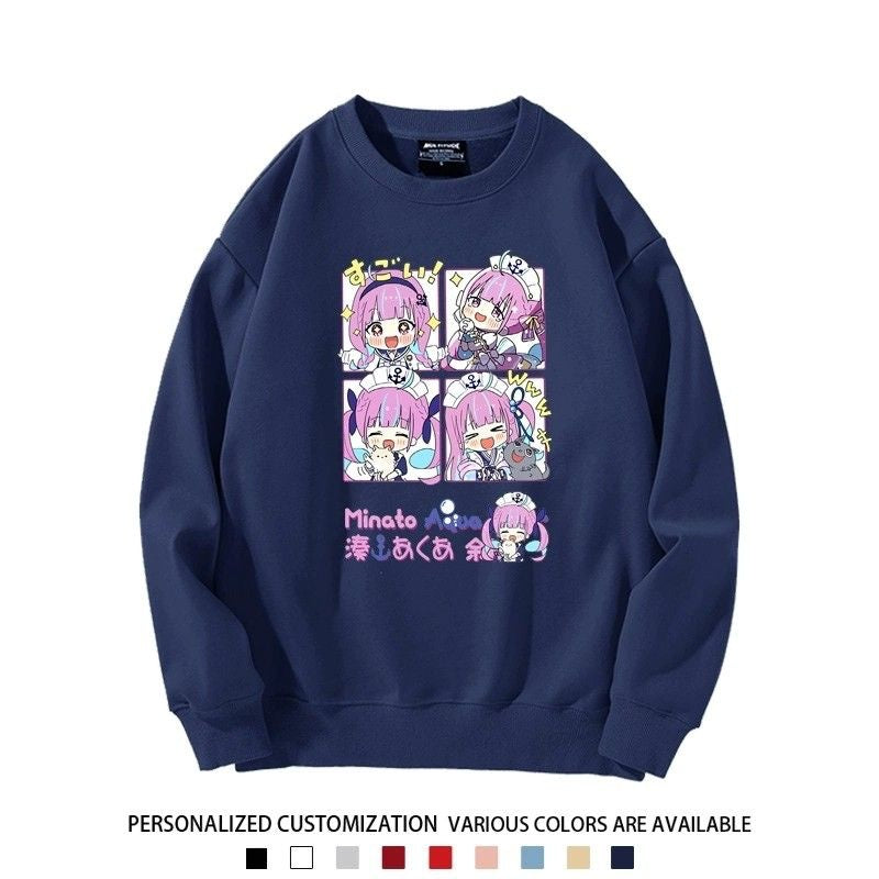 【裹起毛あり】話題沸騰中 ラウンドネックスウェット-A1997