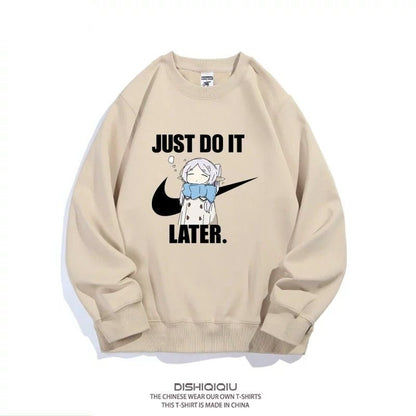 【裹起毛あり】質感のいい 葬送のフリーレン キャラクター ラウンドネックスウェット-A2005