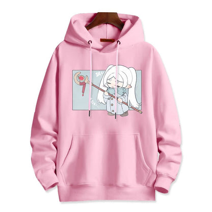 葬送のフリーレン キャラクター 美人度アップ スウィート 売り切れ必至  憧れ  パーカー-A2009
