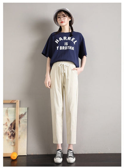 定番シンプル ファッション ゆったりパンツins-6541