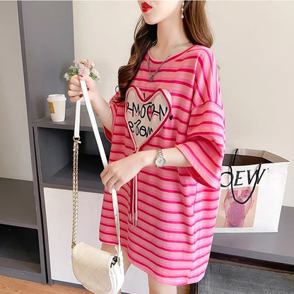 スタイリッシュ 今季大好評 ボーダー柄 Tシャツ カットソーins-3254