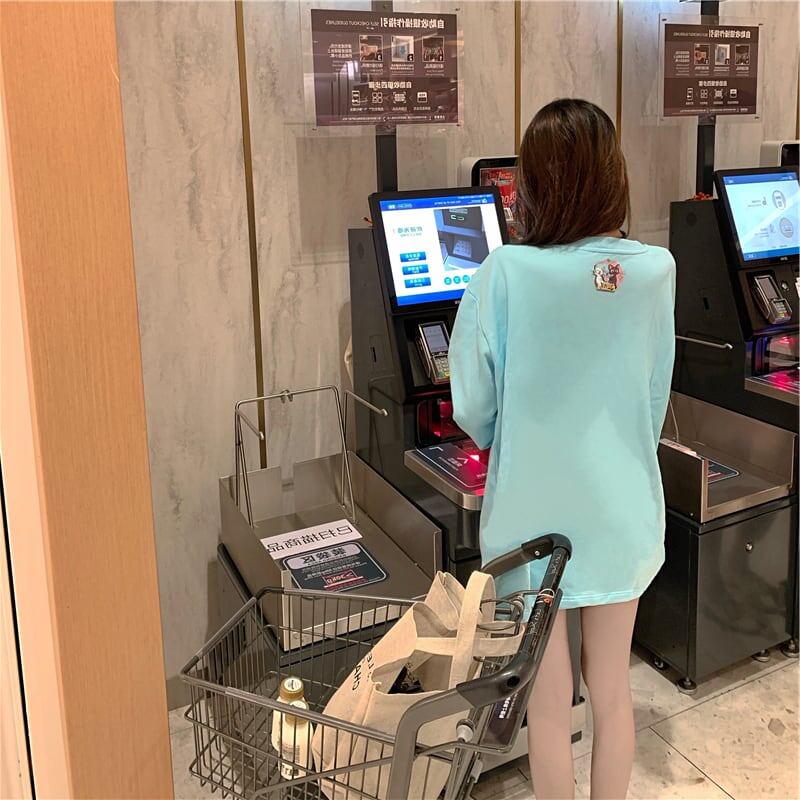 好感度UP  ファッション キュート ルーズ スウェット ins-6387