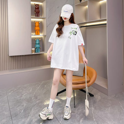 新商品 上質 カジュアル 刺繍 半袖Tシャツ カットソーins-8219