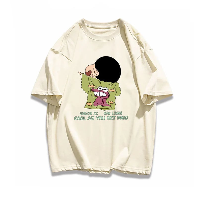 売り切れ必至 大人可愛い カジュアル プリント 全6色Ｔシャツins-6682
