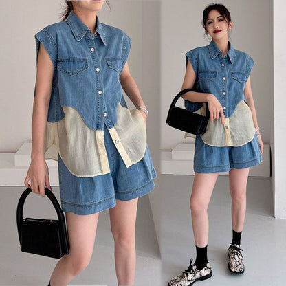 今季マストバイ ファッション 上品 半袖Ｔシャツⅹパンツセット ins-6575