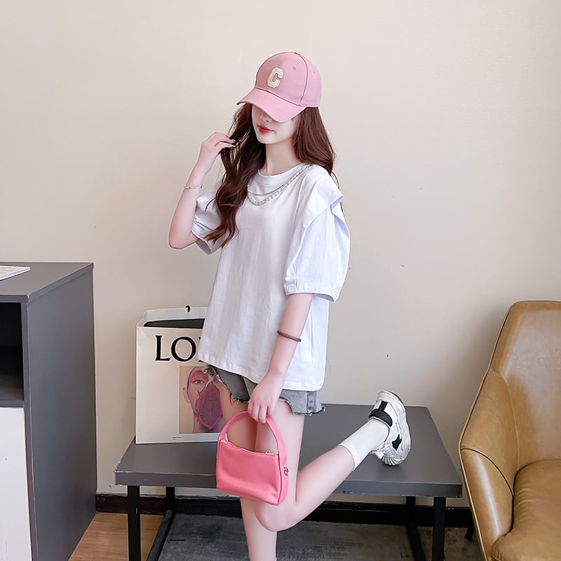 売り切れ必至 個性派 簡潔 ファッション  全3色 半袖Tシャツins-8514