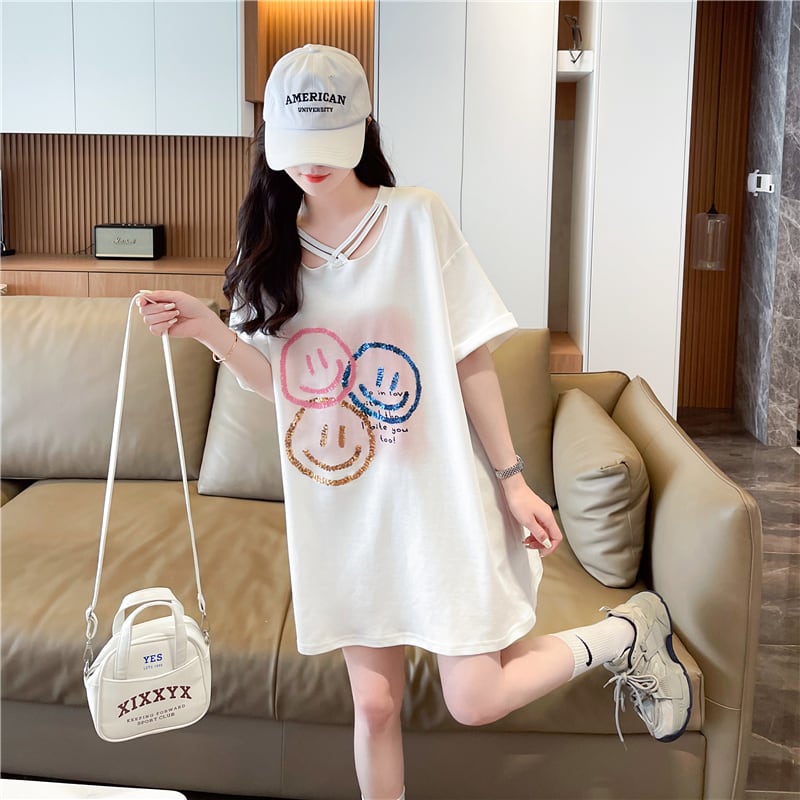 今季マストバイ  特別デザイン スウィート プリント 全2色 半袖Tシャツins-8538
