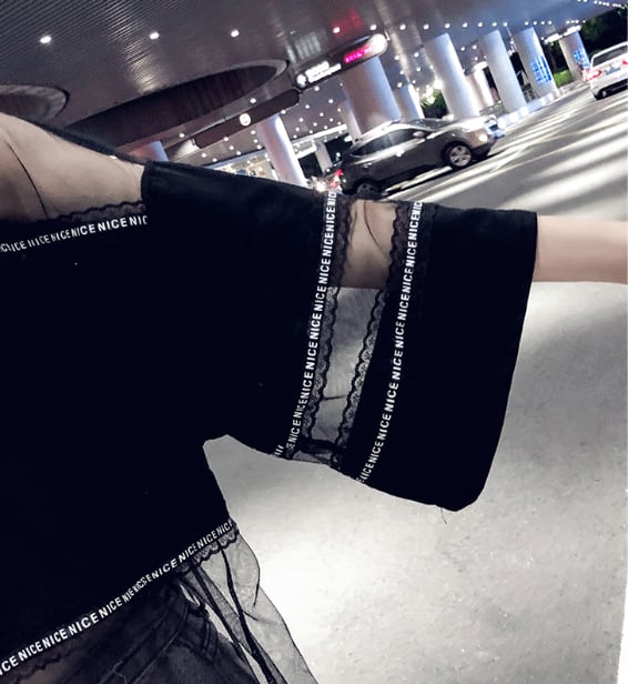 話題沸騰中 アバンギャルド レイヤード風 プリントTシャツ ゆったり半袖ins-8102