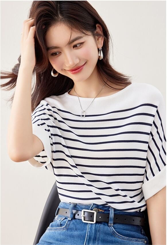 今季マストバイ カジュアル ファッション エレガント Tシャツins-6587