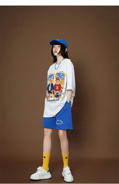 上質 シンプル カジュアル半袖Ｔシャツⅹパンツセットins-8068