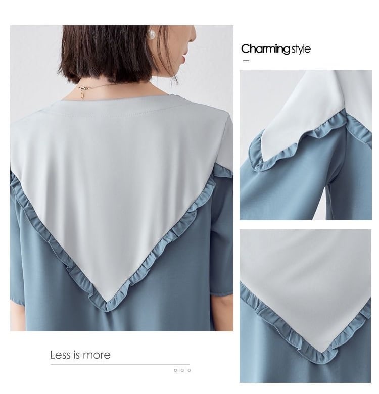 【半額！期間限定！！】 定番シンプル ファッション 上質 シフォン 半袖ins-6595
