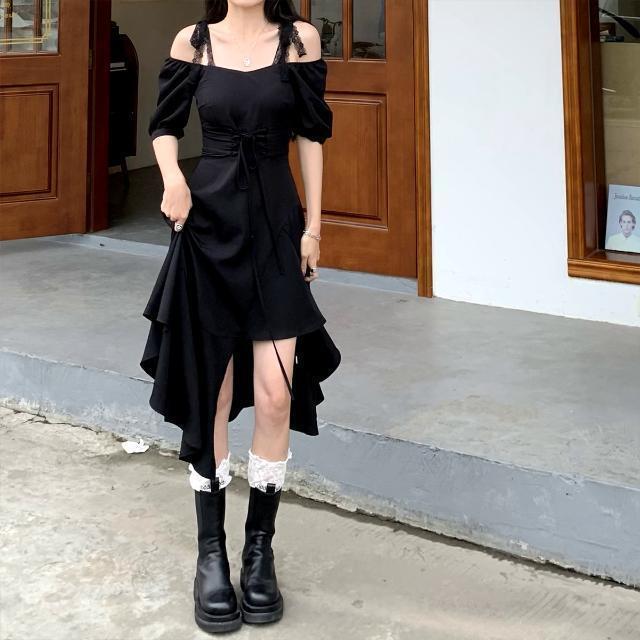 美人度アップ アバンギャルド セクシー エレガント ワンピースins-8171