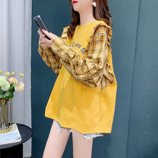 絶対欲しい ファッション 上質 フェイクレイヤード シャツins-6526