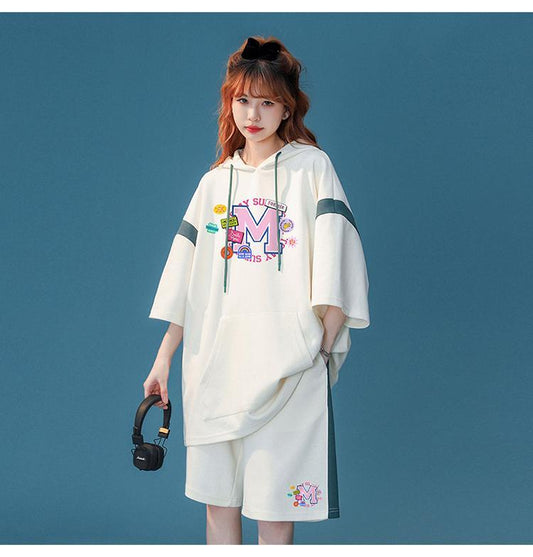 早い者勝ち  絶対流行 カジュアル 半袖Ｔシャツⅹパンツセットins-6534