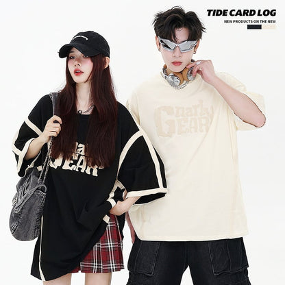 売り切れ必至　人気商品再入荷    個性派  上質 半袖Tシャツ  全2色 男女兼用ins-4907