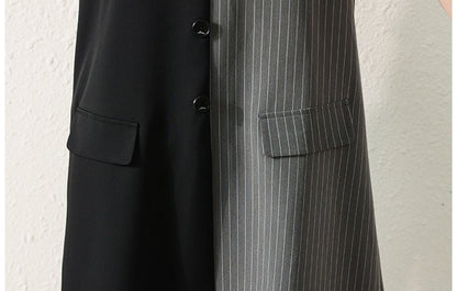 売り切れ必至 ファッション レイヤード風  半袖ワンピースins-8309