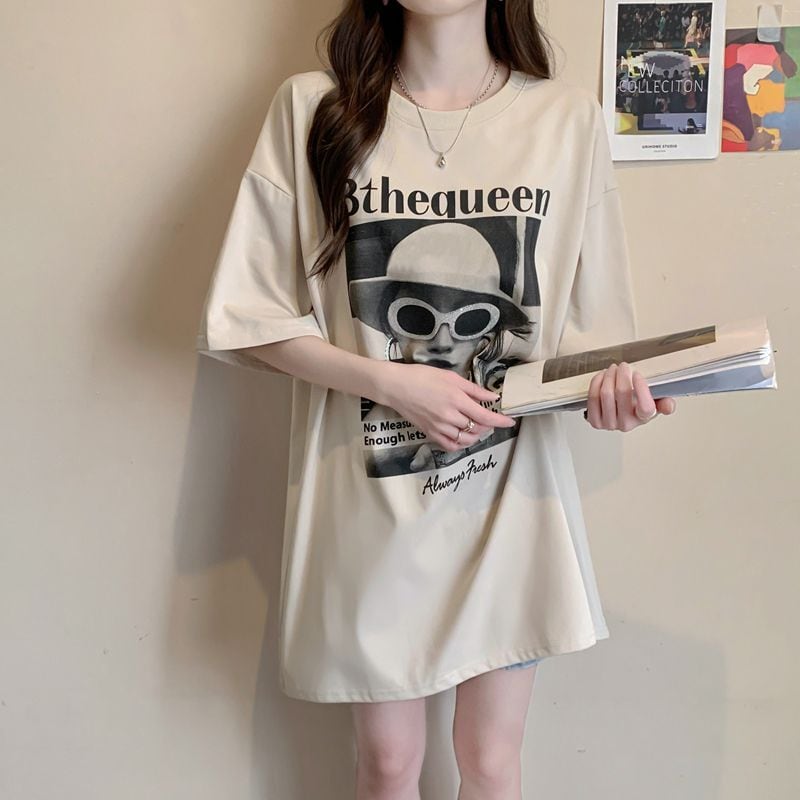 話題沸騰中 アバンギャルド レース 切り替え ホットダイヤモンド 3色選択 半袖Tシャツins-8547