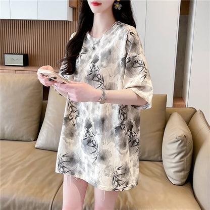 新商品 オシャレ度満点 高級感溢れる 2色選択可 Tシャツ カットソーins-8277