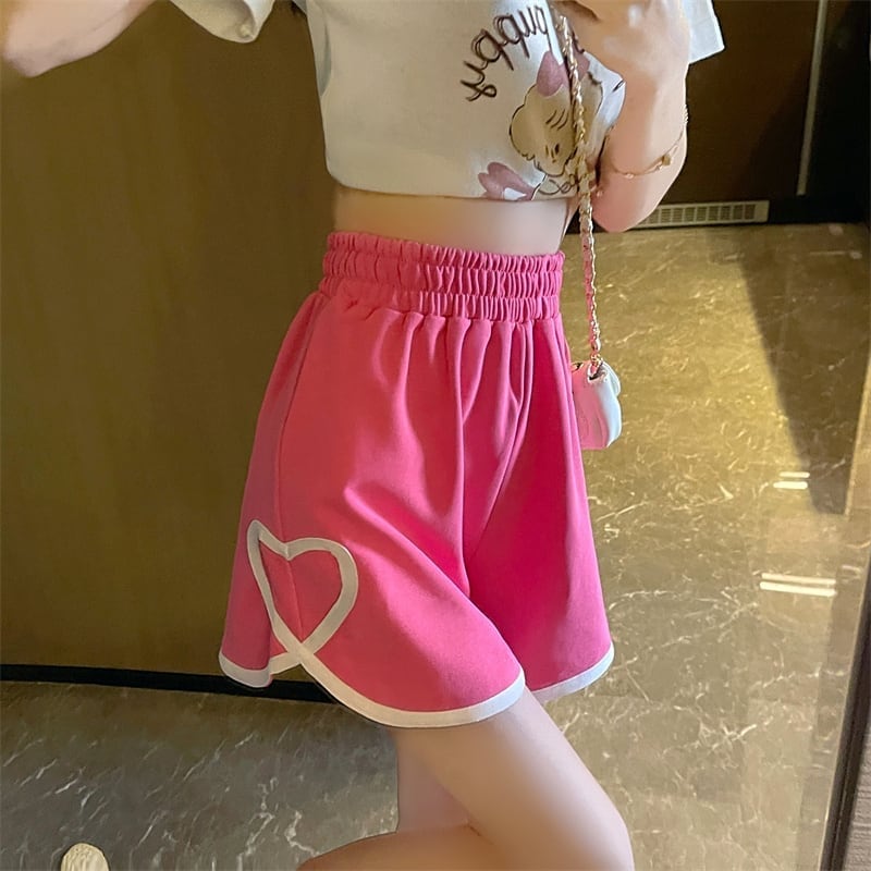 ゆったり感アップ カジュアル ハイウエスト パンツ ボトムスins-3563