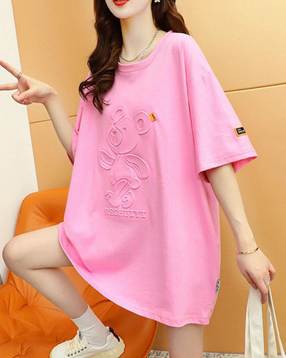 オシャレ度満点 上質 カジュアル 全5色 Tシャツ カットソーins-8457