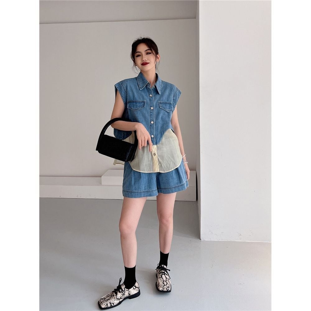 今季マストバイ ファッション 上品 半袖Ｔシャツⅹパンツセット ins-6575