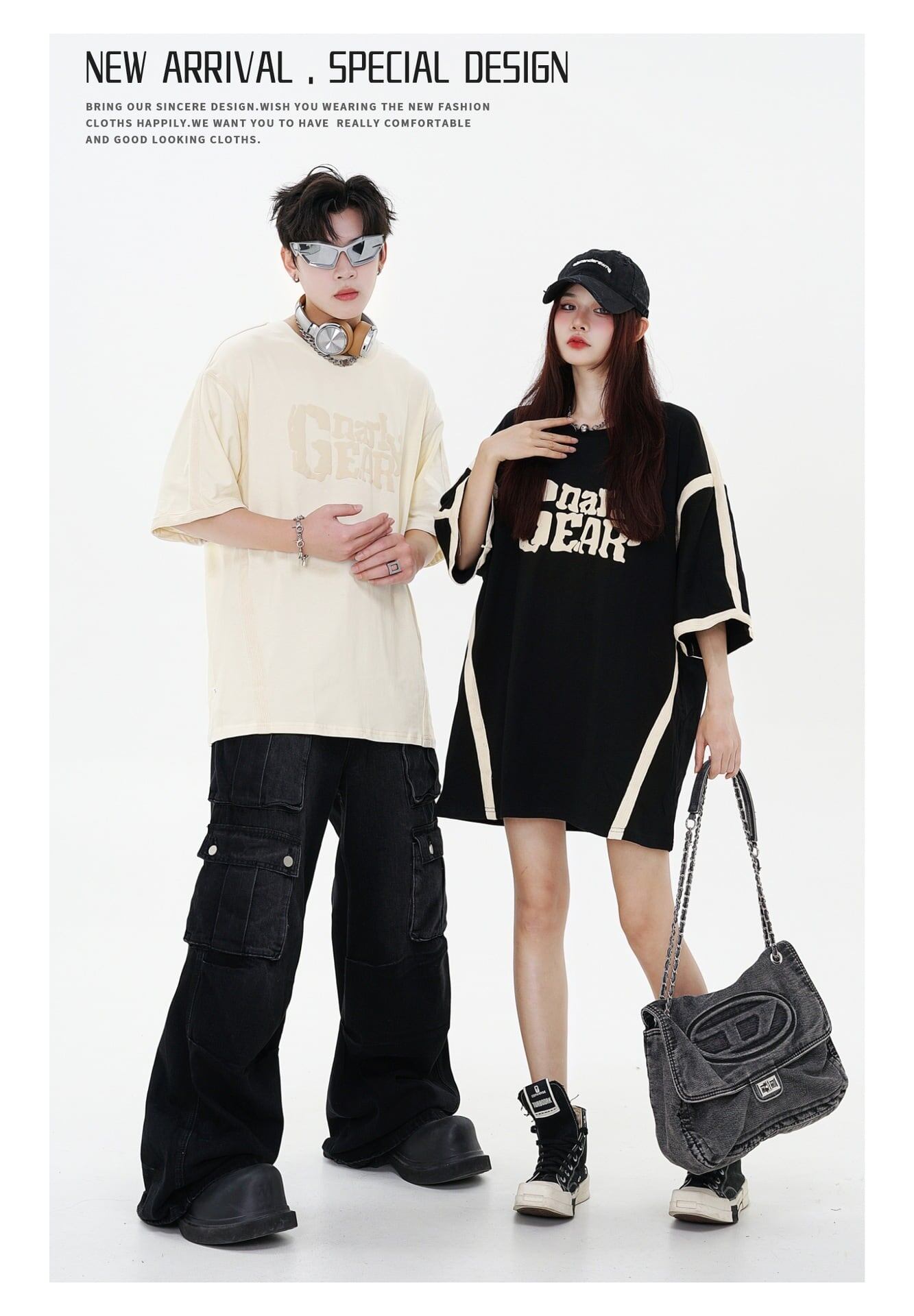 売り切れ必至　人気商品再入荷    個性派  上質 半袖Tシャツ  全2色 男女兼用ins-4907